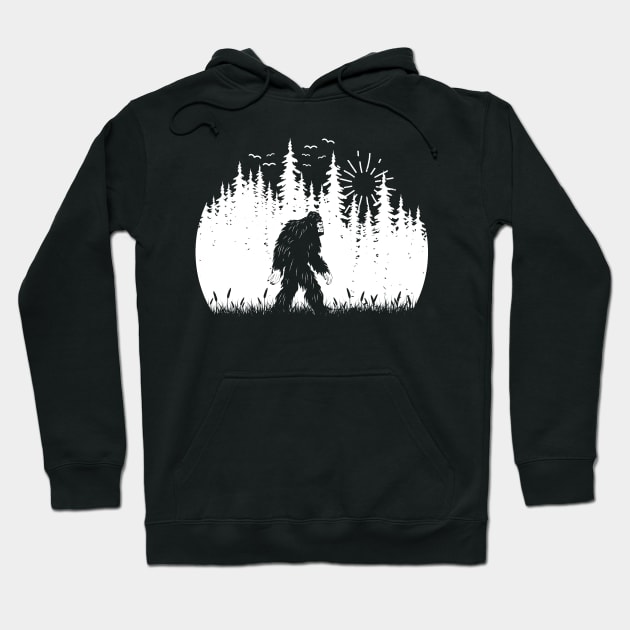 Bigfoot Sunset Hoodie by Tesszero